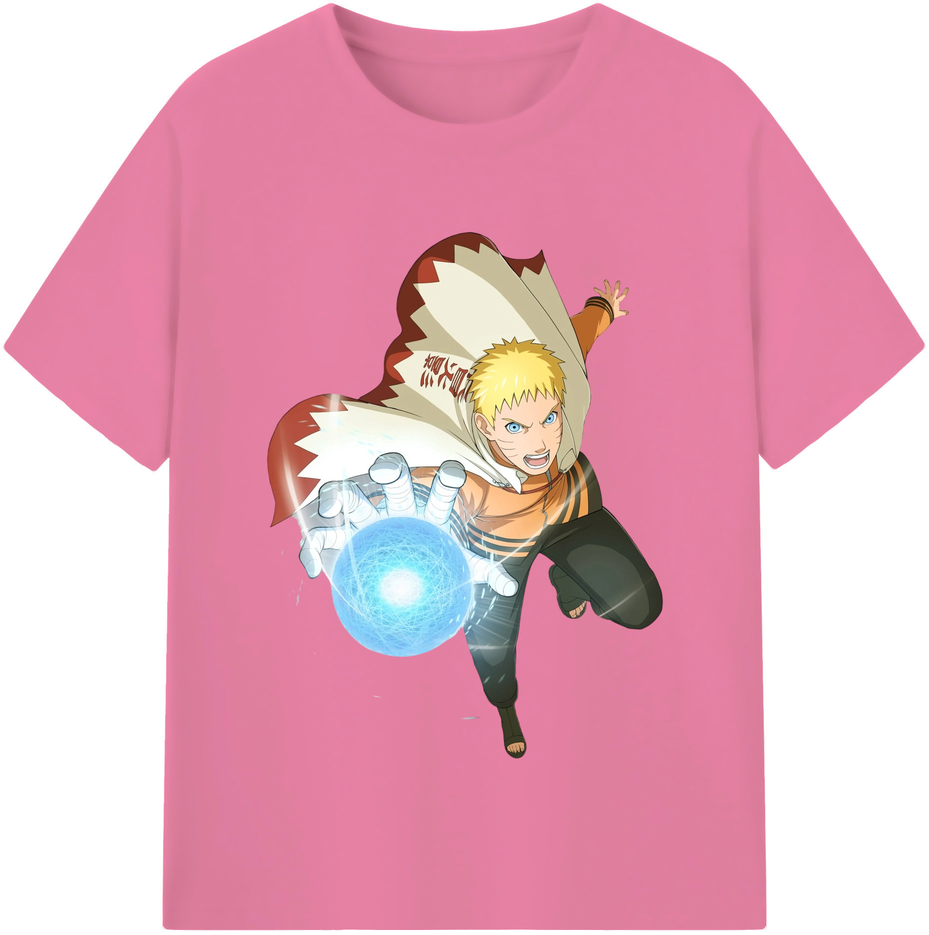 （画像用） NARUTO -ナルト- うずまき ナルト Uzumaki Naruto 綿100％半袖Tシャツ（フロントプリント）
